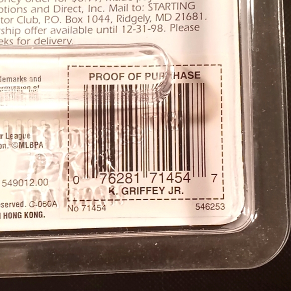 Starting Lineup - 1998 - Ken Griffey Jr - Base Series - Picture 3 of 3